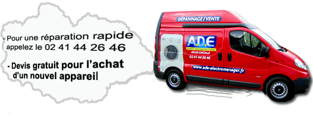Assistance d�pannage �lectrom�nager en Maine et loire(49): Saumur, Angers, Thouarc�, Gr�zill�, Dou� la Fontaine,...